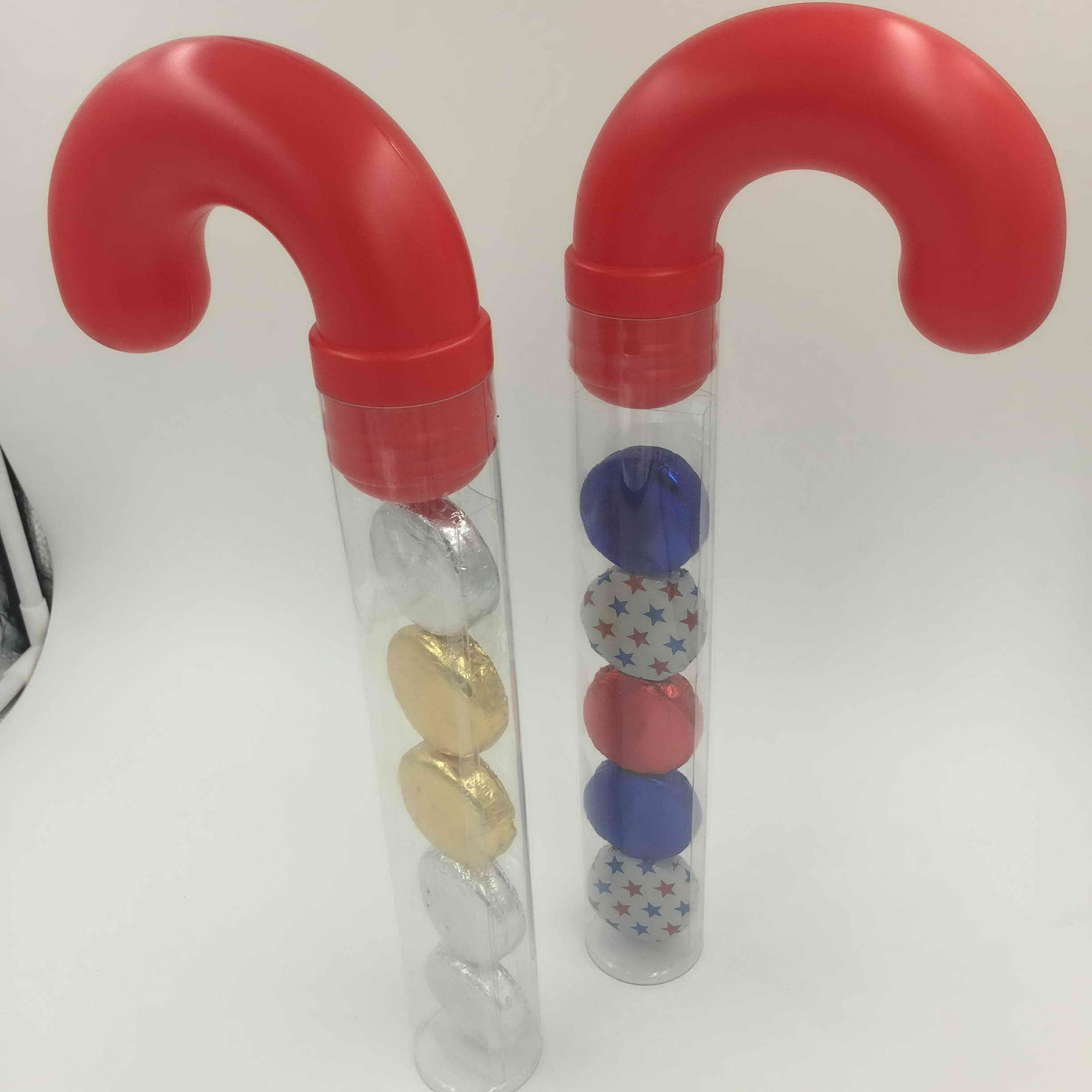 clear plastic candy cane tubes,candy cane tube,clear cane tubes